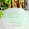 Pink Relief Pattern Glass Plate YD-GLSP-016