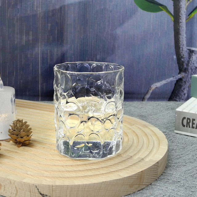 Embossed Glass Cup YD-CUP-024
