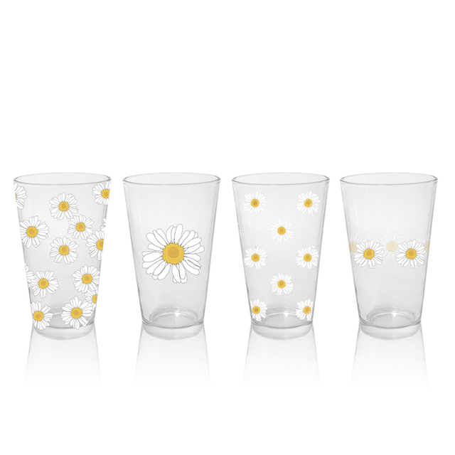 Sticker Pattern Glass Cup YD-CUP-005