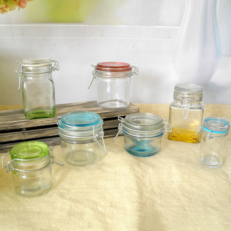 Buckle Glass Storage Jar YD-STJ-008