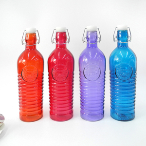 Stripe Glass Clip Bottle YD-CBT-008