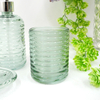 Green Striped Bathroom Scrubber Container YD-BC-003