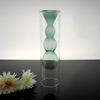 Green Gourd-shaped Lampwork Glass Vase YD-LGV-014