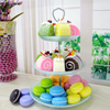 Green Three-tier Cake Dessert Tray YD-PTE-007