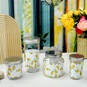 Cylinder Glass Storage Jar YD-STJ-026