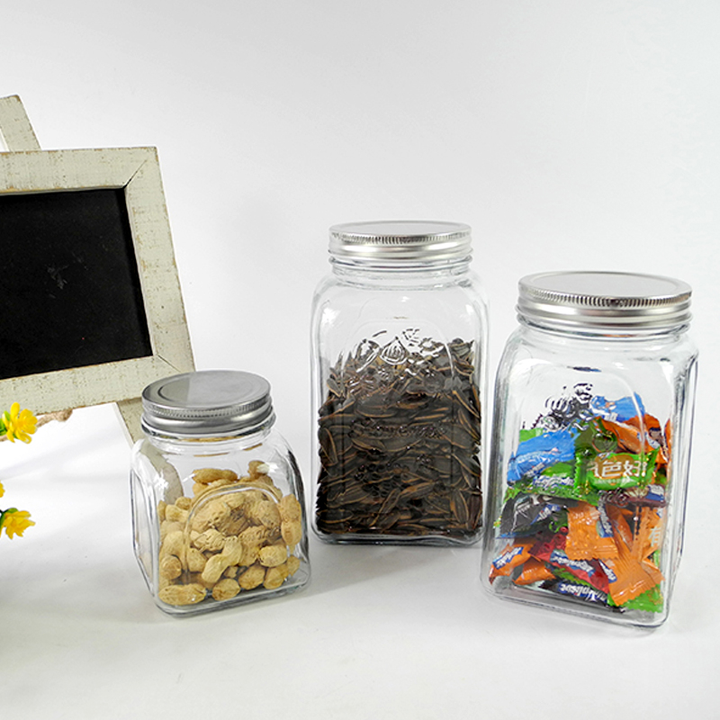 Square Glass Storage Jar YD-STJ-006