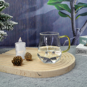 Polygon Glass Cup With Handle YD-CUP-025