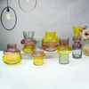 Warm Color Gradient Striped Glass Vases YD-CGV-030