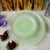 Green Embossed Dinner Plate YD-PTE-011
