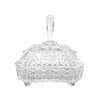 Embossed Patterned Glass Storage Container YD-BC-009