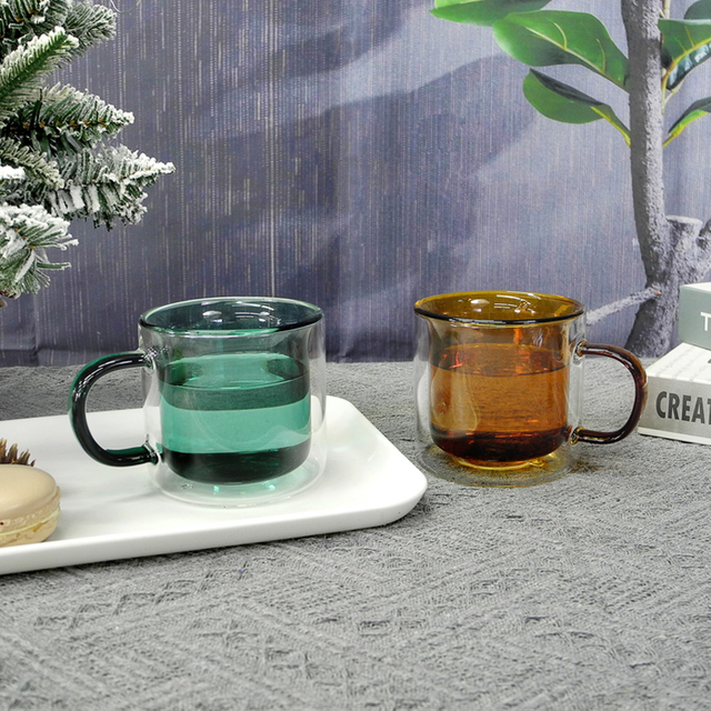 Double Layer Cup With Handle YD-CUP-042
