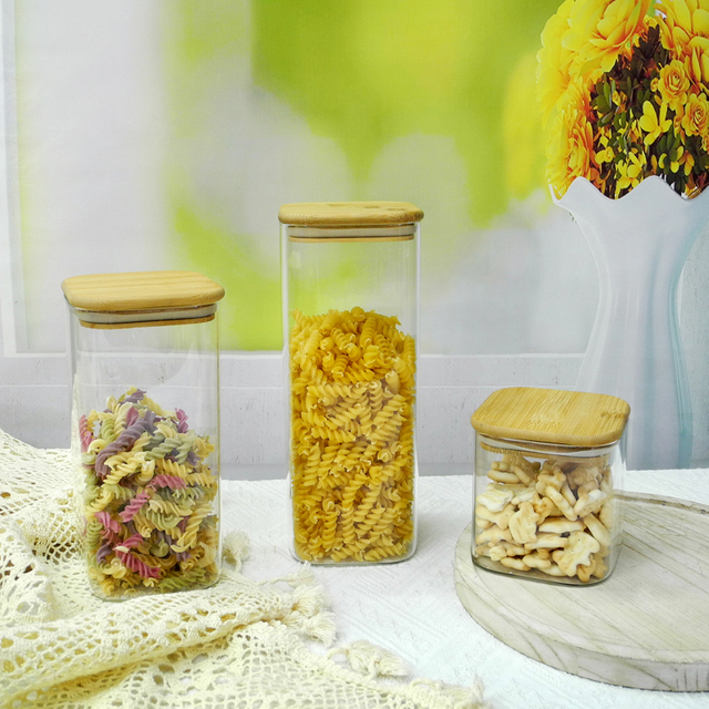 Square High Borosilicate Storage Jar YD-STJ-023