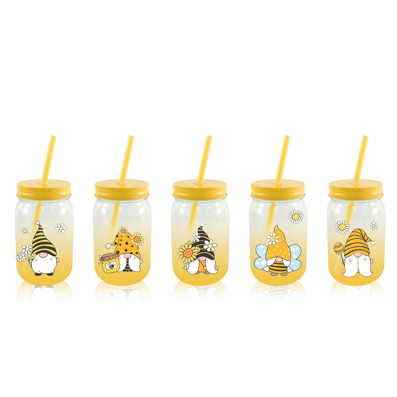 Sticker Pattern Straw Cup YD-CUP-003