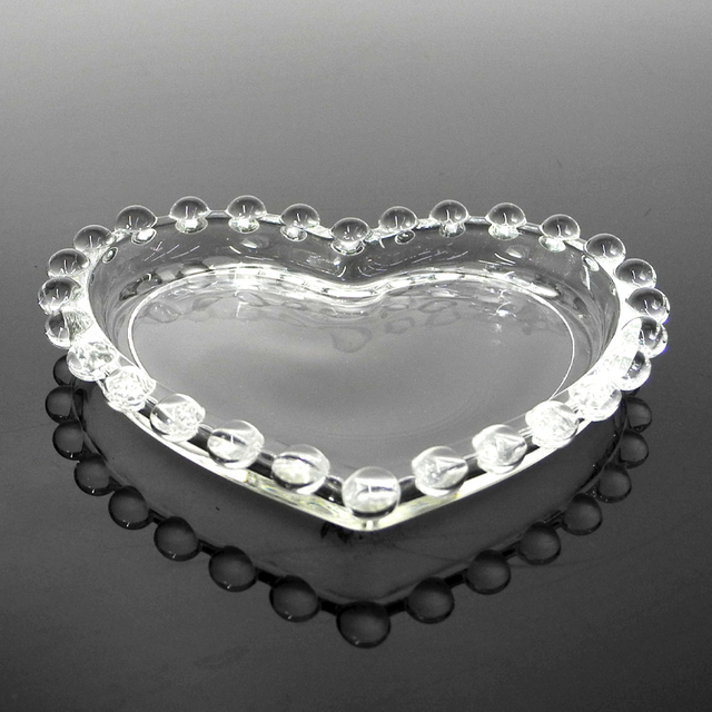Heart-shaped Glass Plate YD-GLSP-008