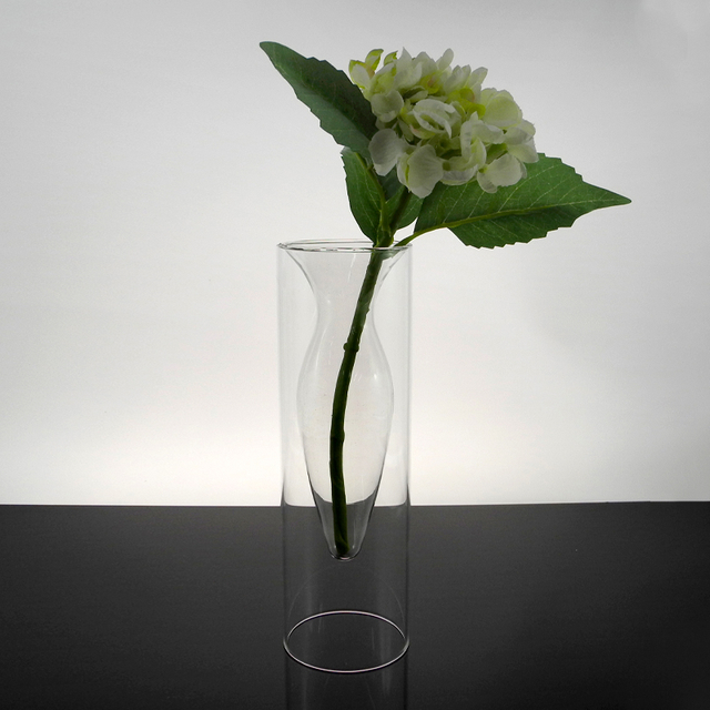 Transparent Lampwork Glass Vase YD-LGV-018
