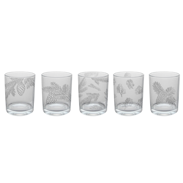 Relief Pattern Glass Cup YD-CUP-011