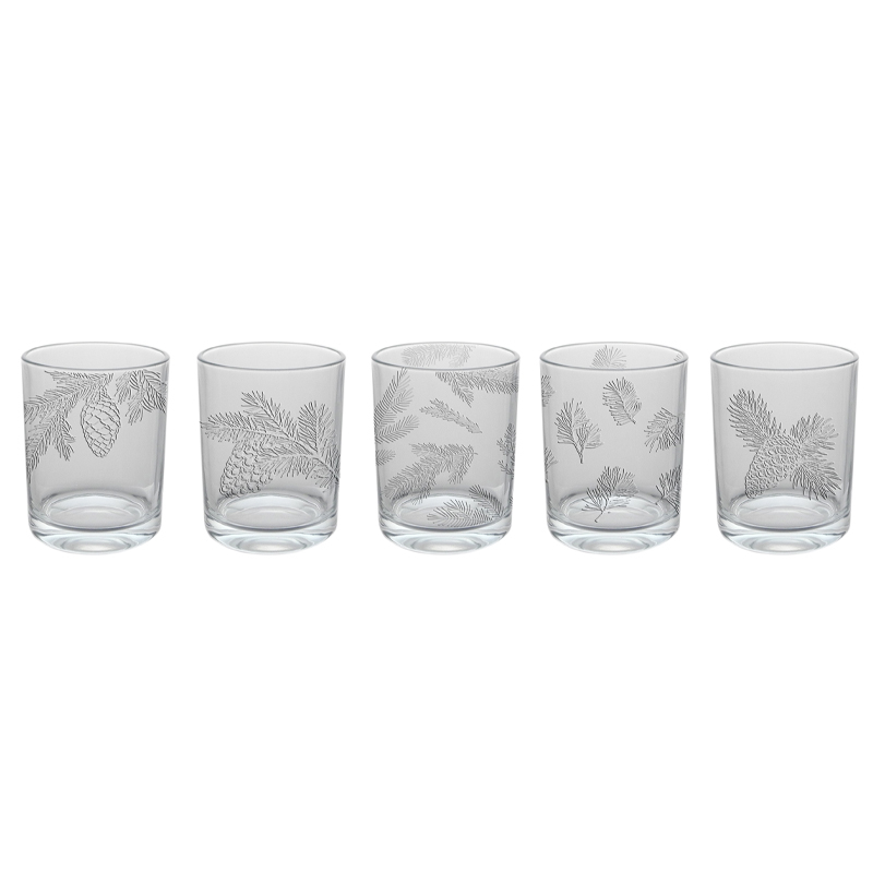 Relief Pattern Glass Cup YD-CUP-011