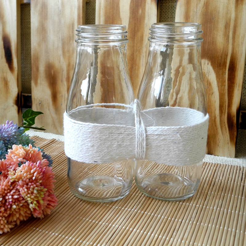 Transparent Glass Milk Bottle YD-BOT-002