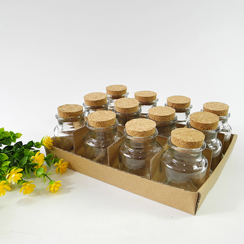 Cork Glass Storage Jar YD-STJ-017