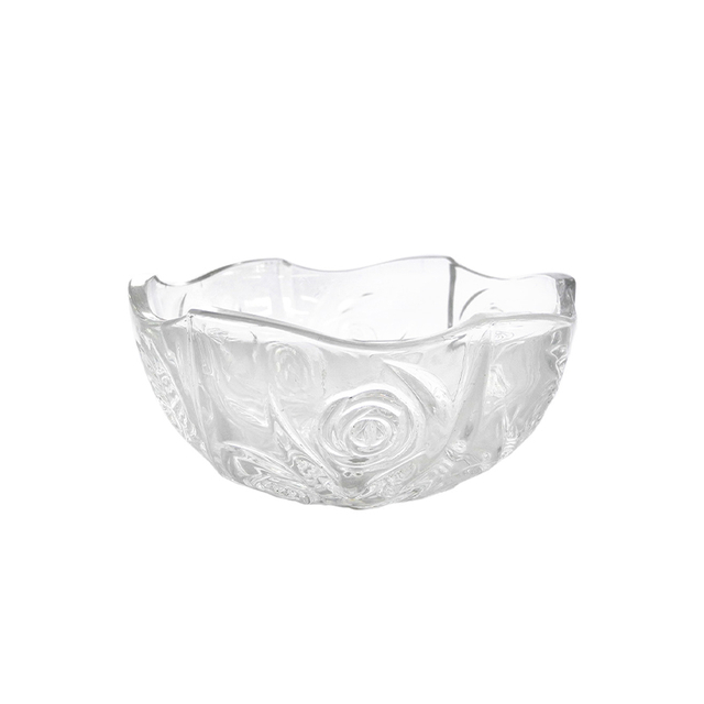 Flower Relief Pattern Glass Bowl YD-BOW-006