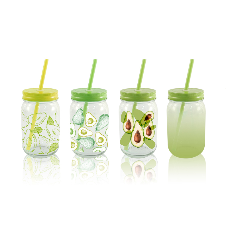 Sticker Pattern Straw Cup YD-CUP-003