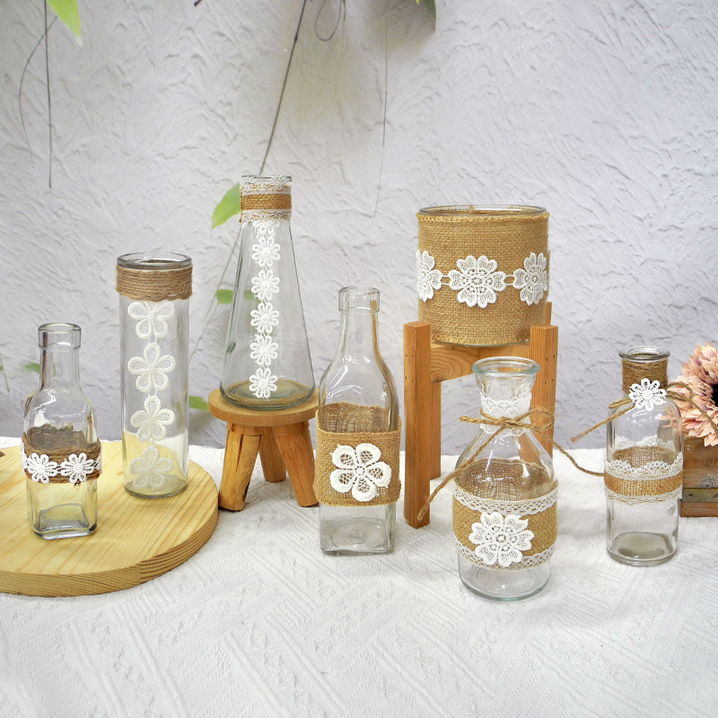 Lace Flower Decorative Glass Vases YD-ACC-027