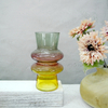 Warm Color Gradient Striped Glass Vases YD-CGV-030