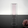 Pink Straight Lamp Glass Vase YD-LGV-019