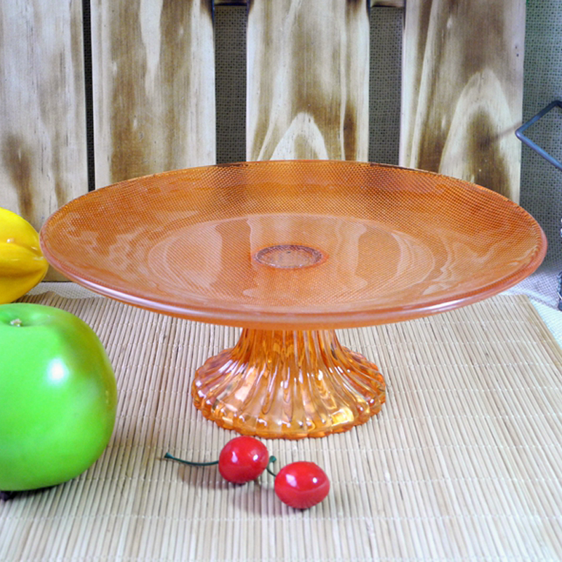 Orange Dinner Plate with Base YD-PTE-012