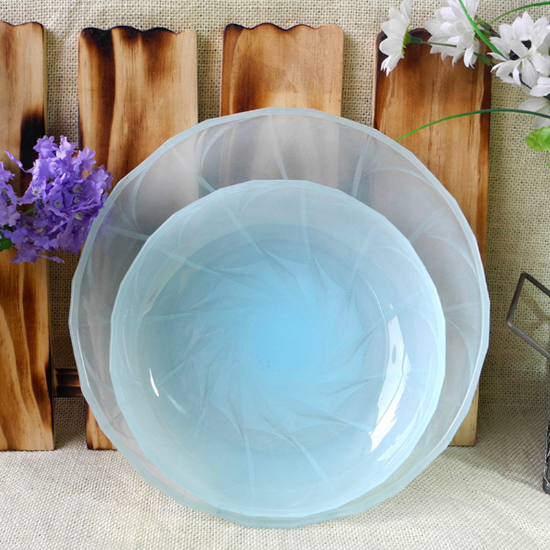 Green Glass Plate Combination Plate YD-GLSP-013