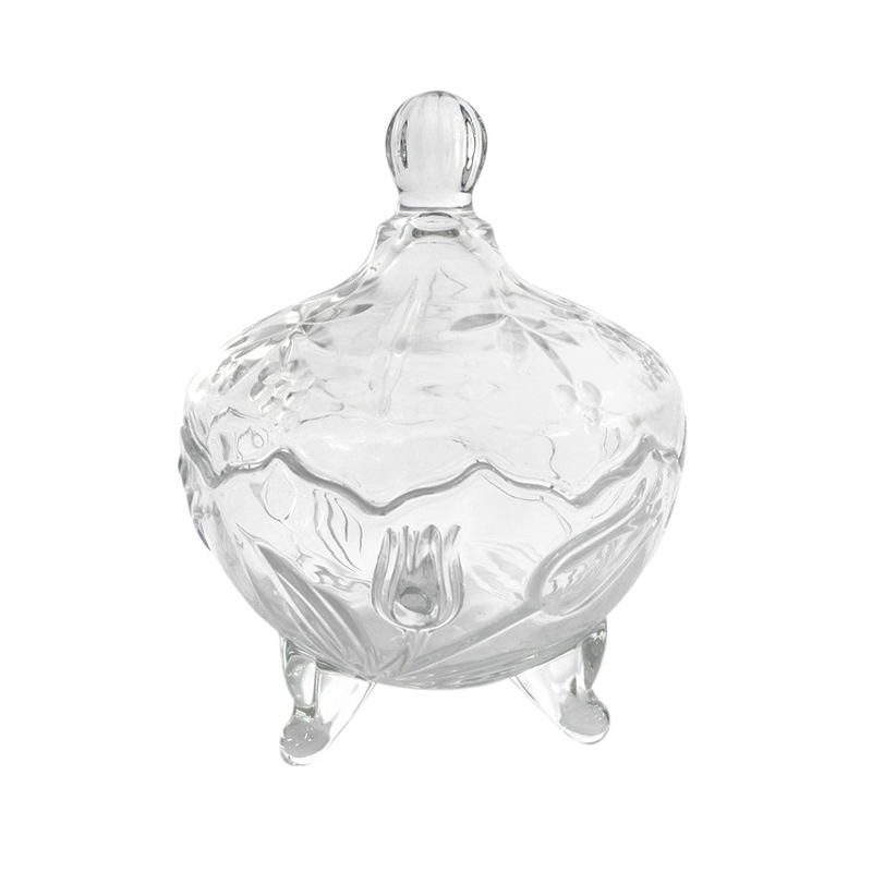 Lace Glass Storage Container YD-BC-007