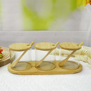 Salt And Pepper Glass Bottle With Spoon YD-SPB-008