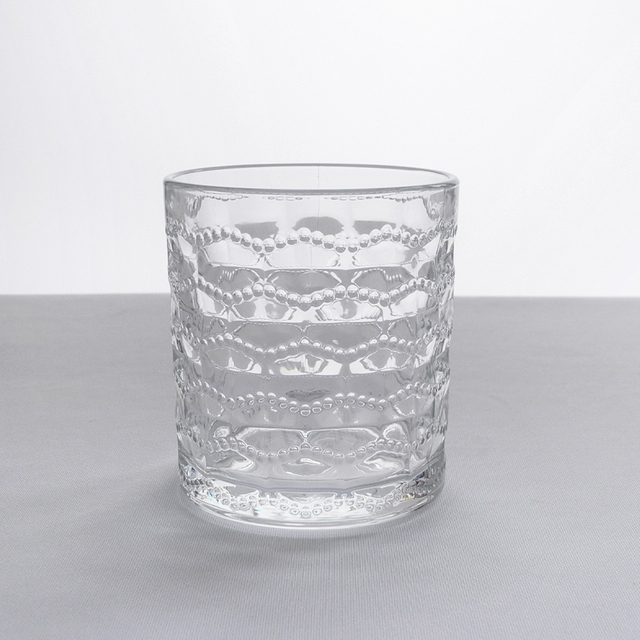 Wave Relief Pattern Glass Cup YD-CUP-018