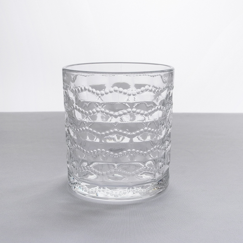 Wave Relief Pattern Glass Cup YD-CUP-018
