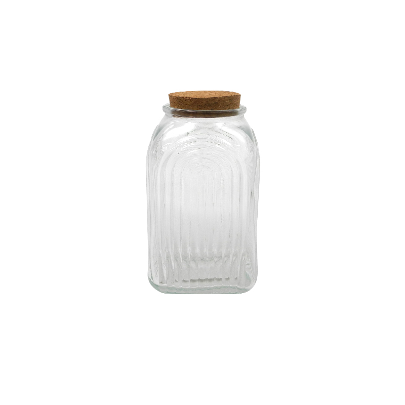 Wooden Stopper Glass Storage Jar YD-STJ-064