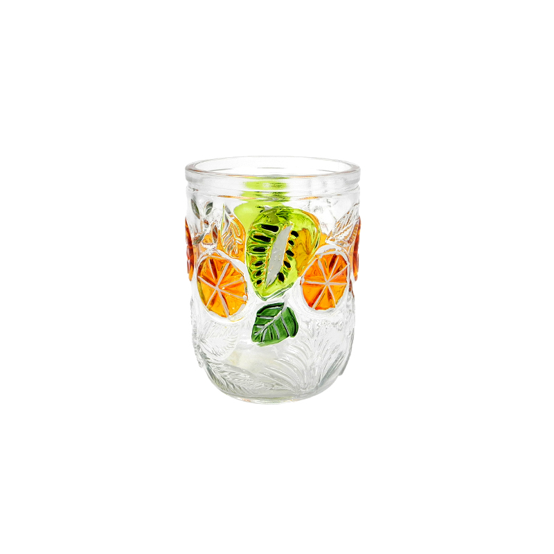 Fruit-patterned Glass Cup YD-CUP-074