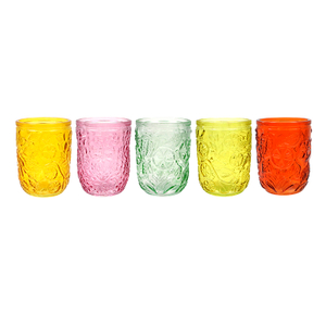Textured Spray-colored Glass Cup YD-CUP-075