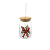 Christmas Patterned Glass Straw Cup YD-CUP-088
