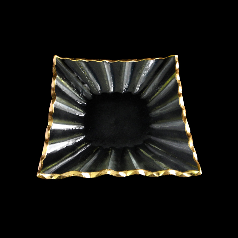 Square Origami Gold Hot Bending Plate YD-HBP-033