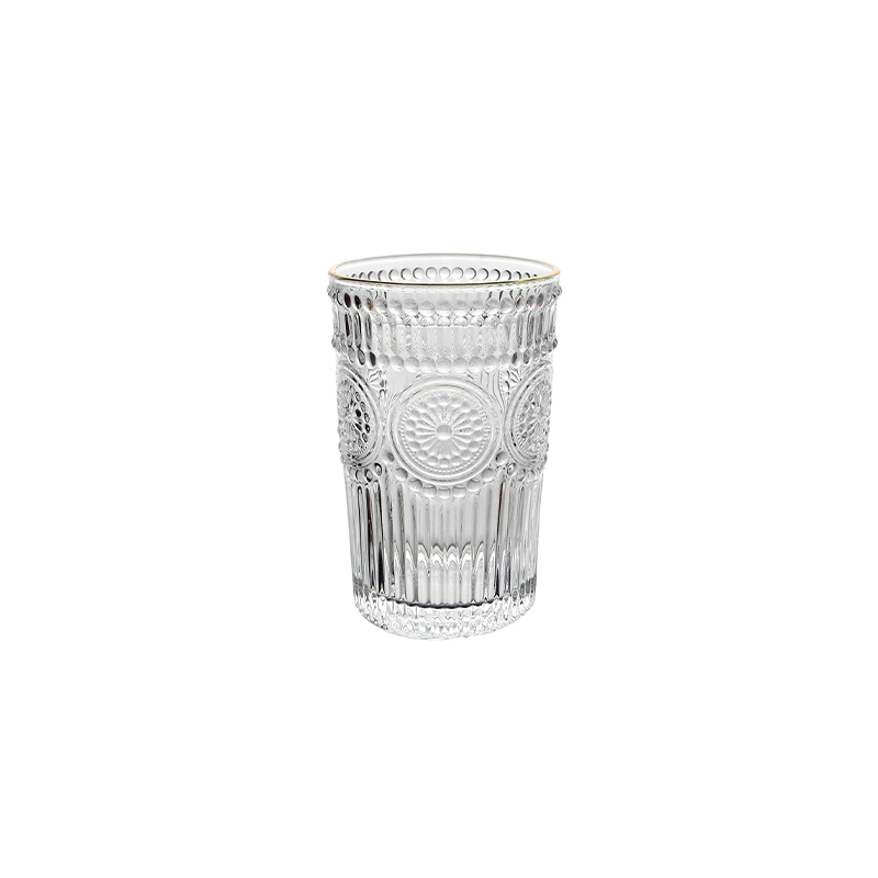 Sunflower Embossed Glass YD-CUP-052