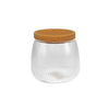 Cylindrical Vertical Striped Borosilicate Glass Storage Jar YD-STJ-102