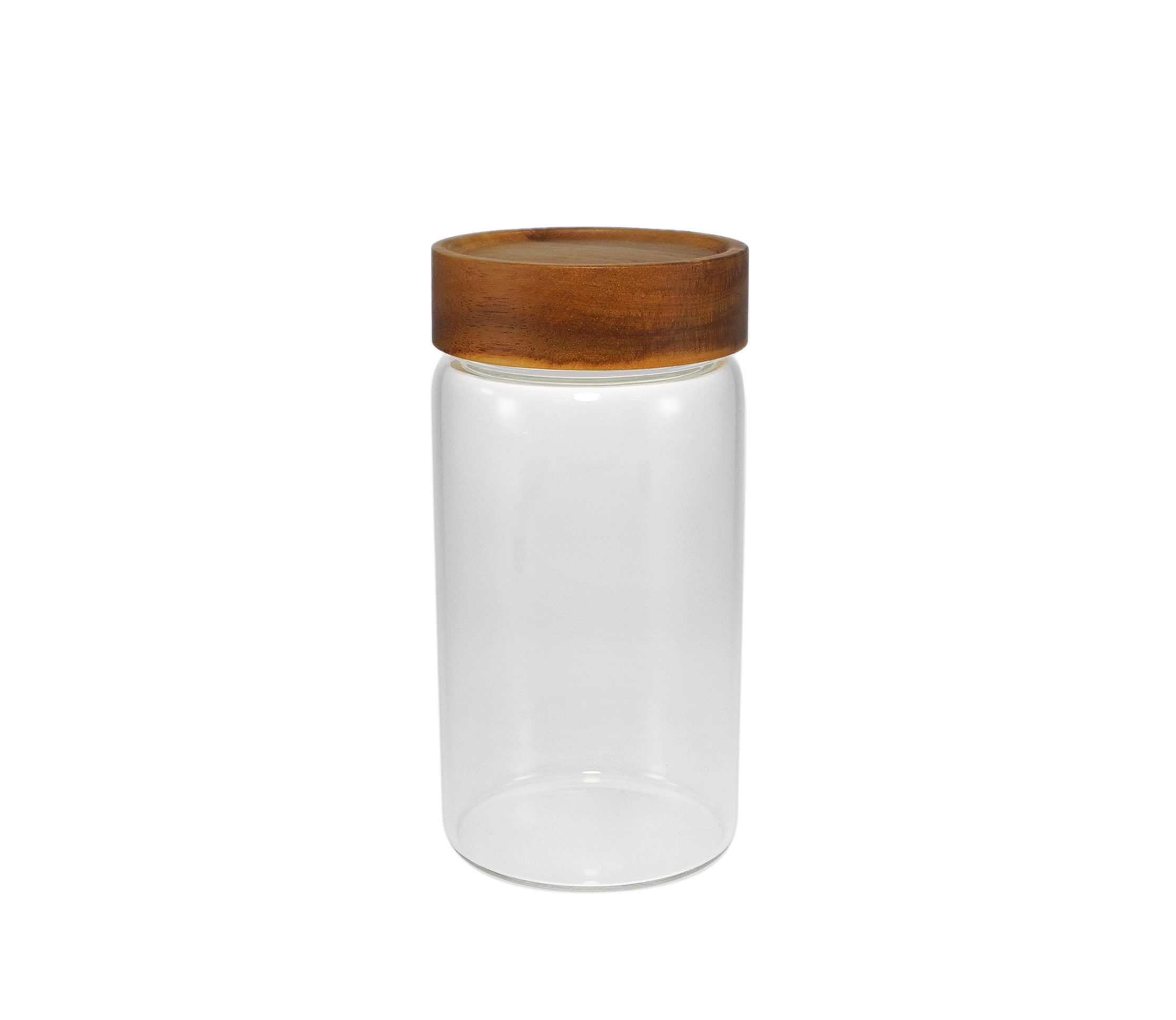 Cylindrical Polished High Borosilicate Glass Storage Jar YD-STJ-107