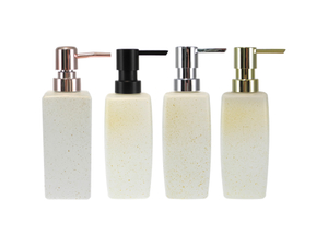 White Frosted Push-button Bathroom Bottle YD-BC-015