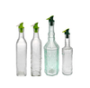 Green Threaded Glass Oil And Vinegar Bottle YD-VOB-039