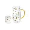 Flower-pattern Relief High Borosilicate Glass Kettle YD-KEL-005