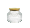Small-sized Wooden Lid Topped with An External Relief of High Borosilicate Glass Cup YD-CUP-147