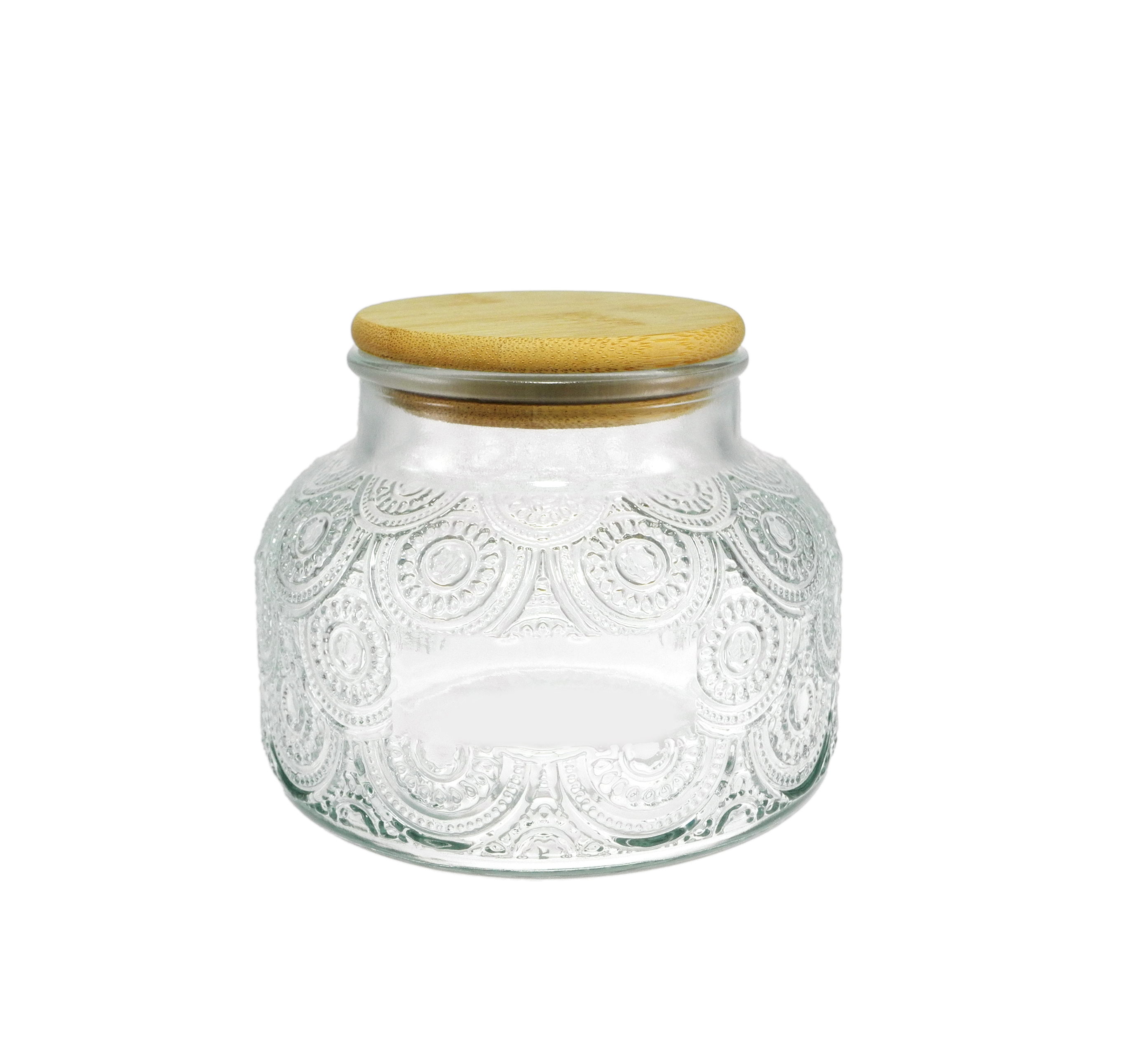 Small-sized Wooden Lid Topped with An External Relief of High Borosilicate Glass Cup YD-CUP-147