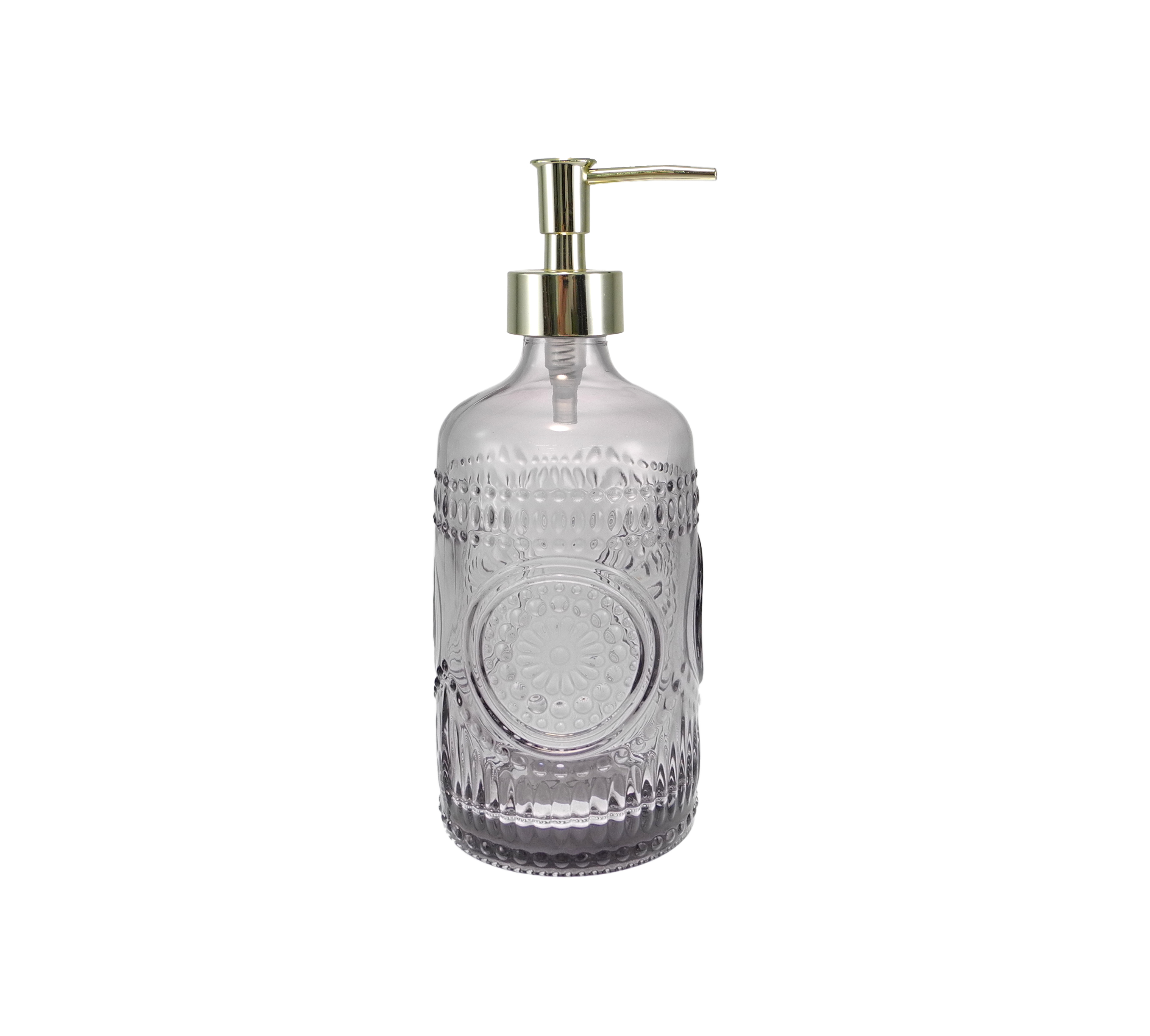 Engraved Pattern Embossed Push-down Head Bathroom Bottle YD-BC-038