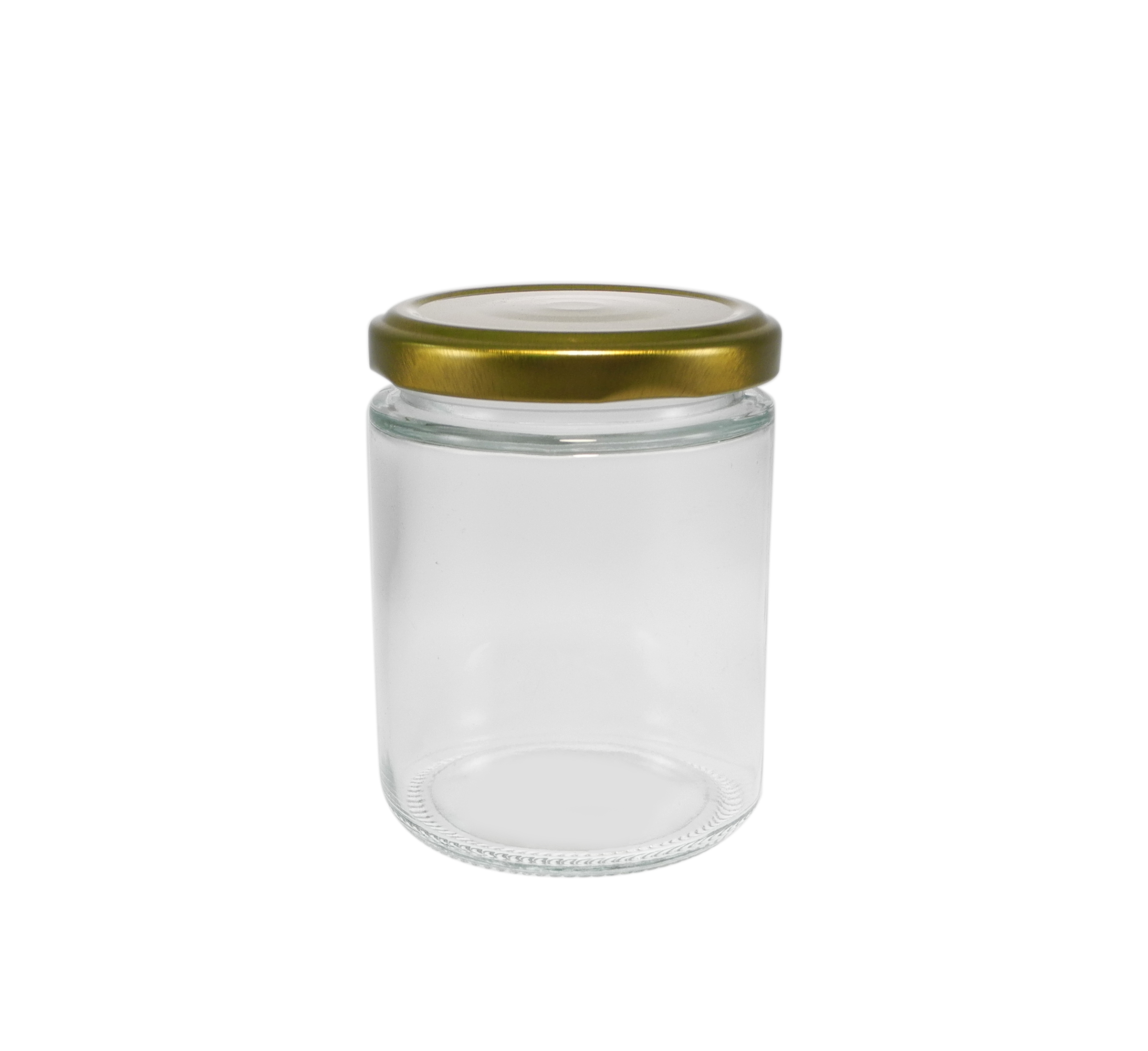 Polished Gold Stainless Steel Lid with High Borosilicate Glass Storage Jar YD-STJ-115