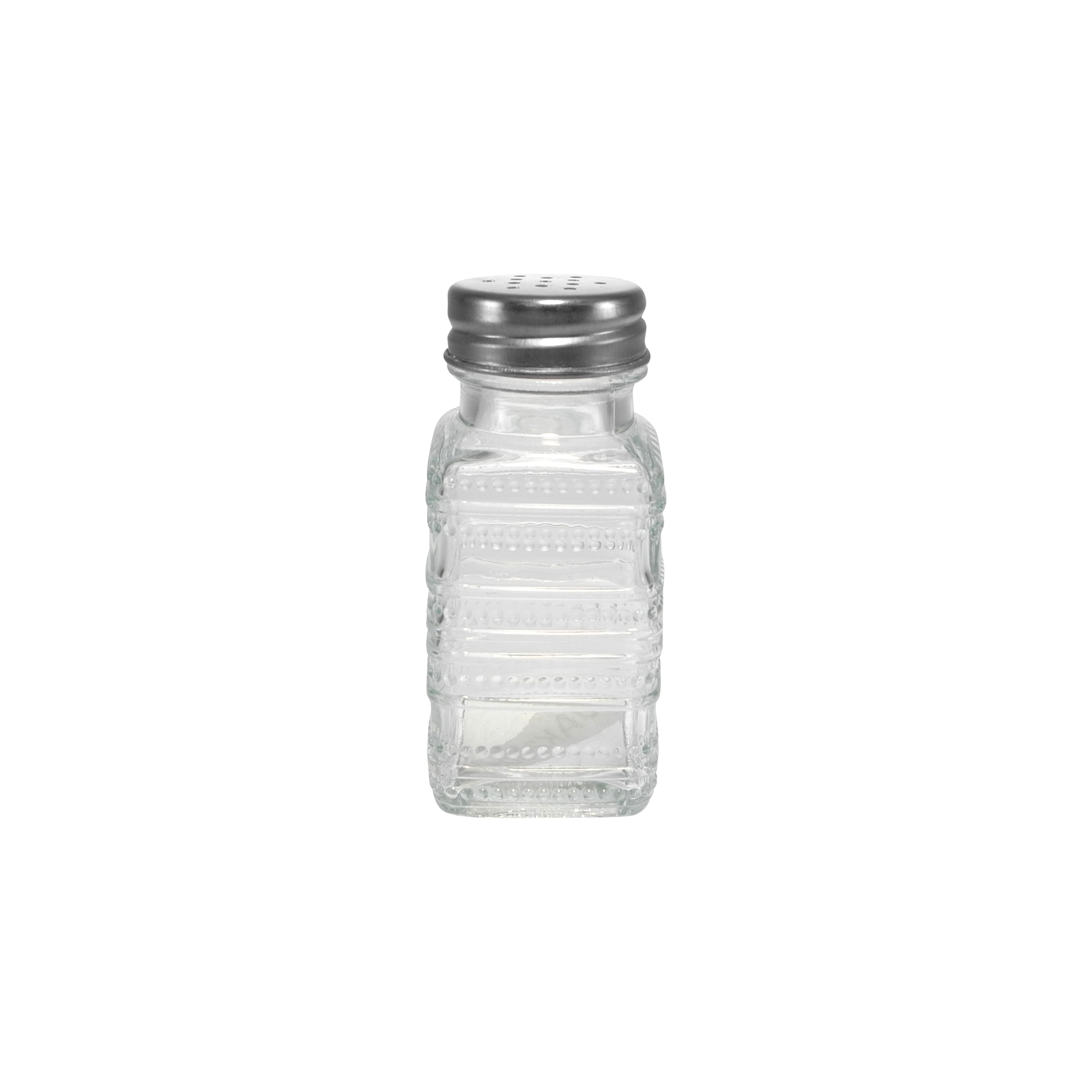 Silver Stainless Steel Lid Salt And Pepper Glass Bottle YD-SPB-009